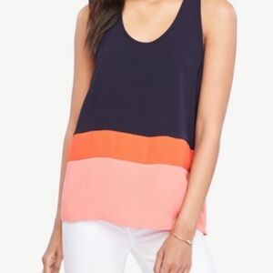 Ann Taylor Color Block Tank Petite xs